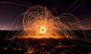 Anonymous time lapse photograph of firework display. Source: unsplash.com