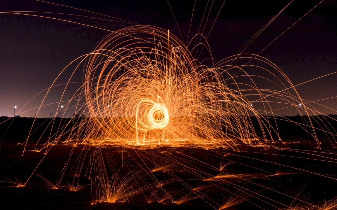 Anonymous time lapse photograph of firework display. Source: unsplash.com