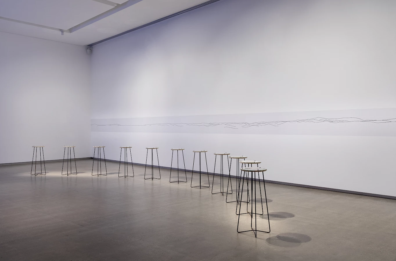 Brooke Wandin and Megan Cope, biiknganjinu ngangudji - see our Country 2023, and Megan Cope and Keg de Souza, Soil Stories of Coranderrk 2023. Installation view, The Soils Project, TarraWarra Museum of Art, 2023. Courtesy of the artists / Courtesy of the artist and Milani Gallery, Brisbane. Photo: Andrew Curtis