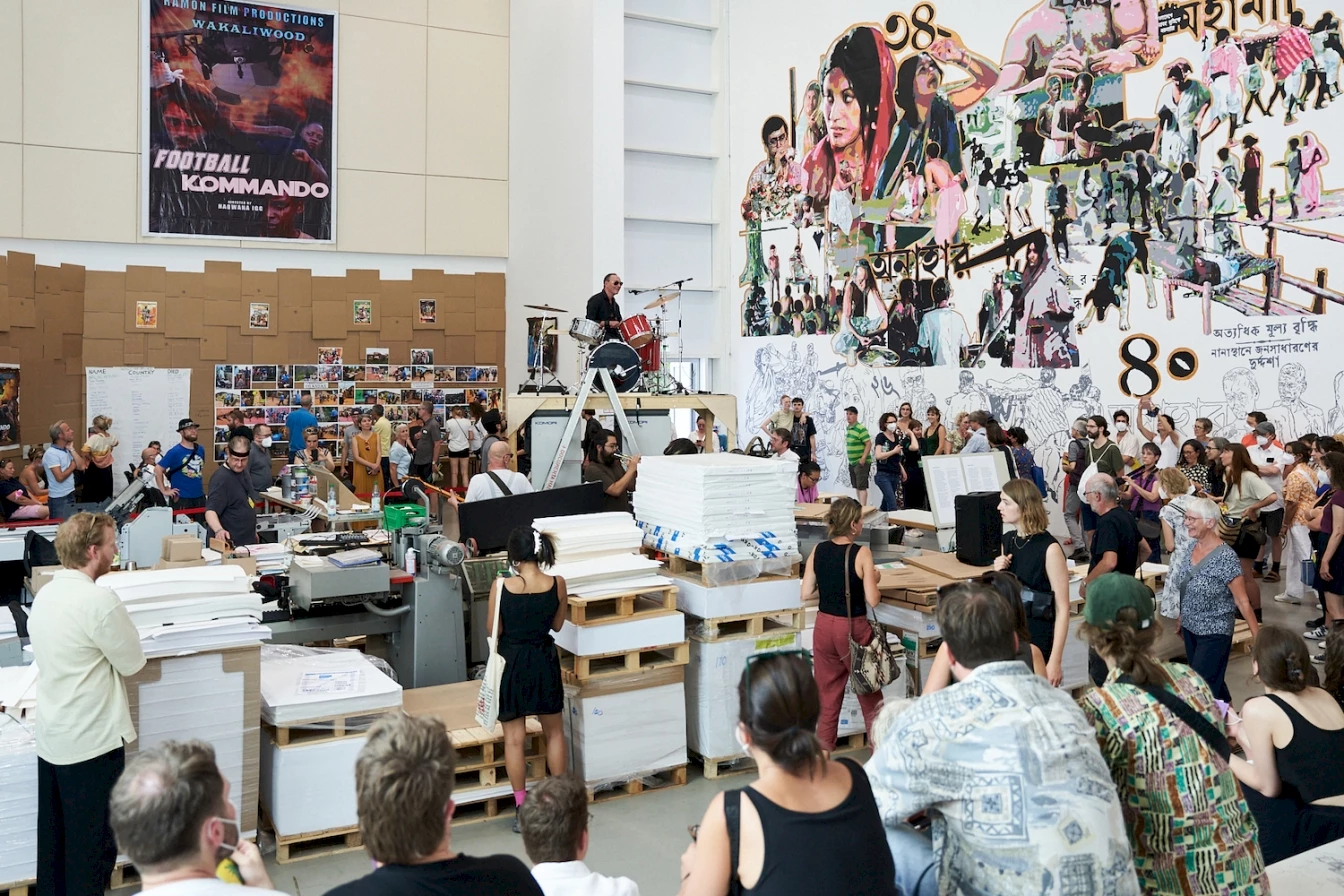 Lumbung Press Band Documenta Halle 2022 08 13 © Nicolas Wefers 007